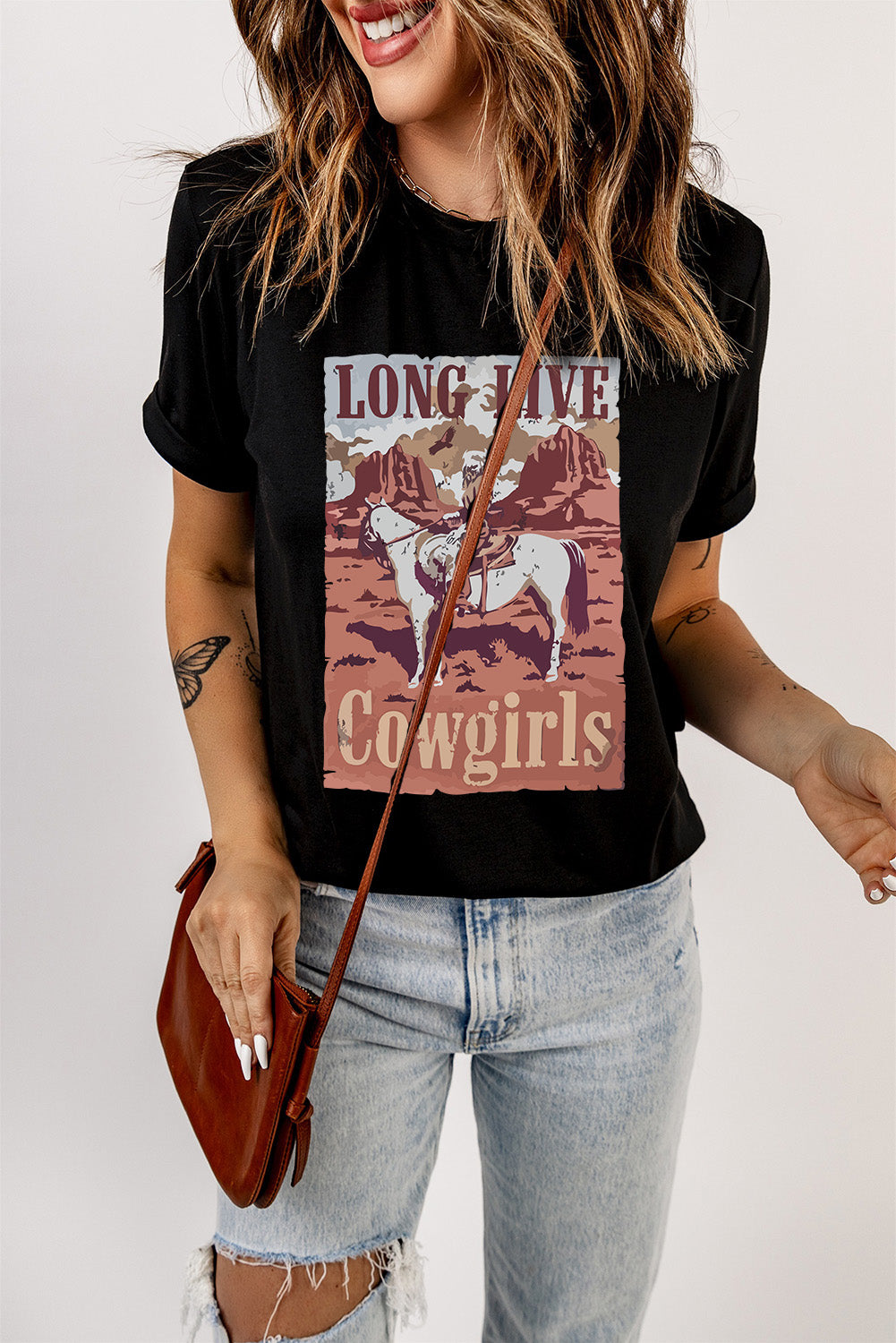 Sandra - Long Live Cowgirls Graphic Tee