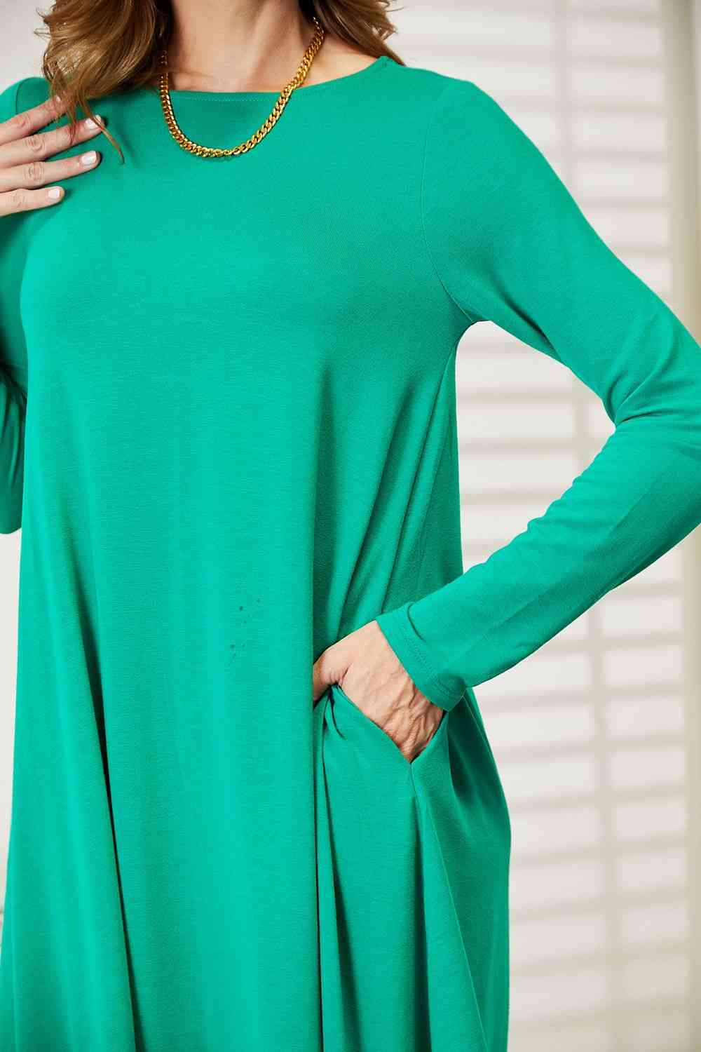 Shannon - Zenana Long Sleeve Flare Dress with Pockets