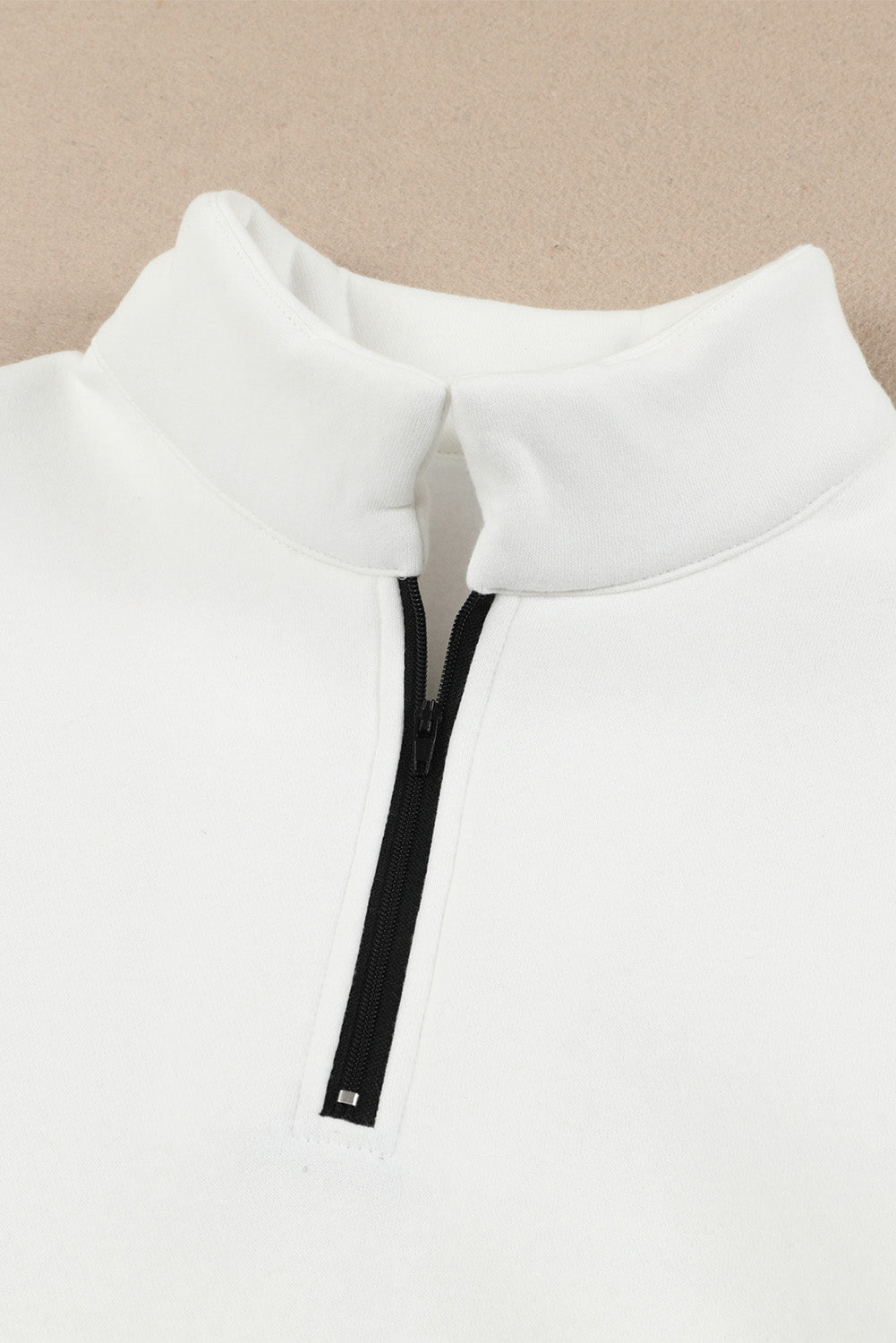 Ronda - Quarter Zip Dropped Shoulder Sweatshirt