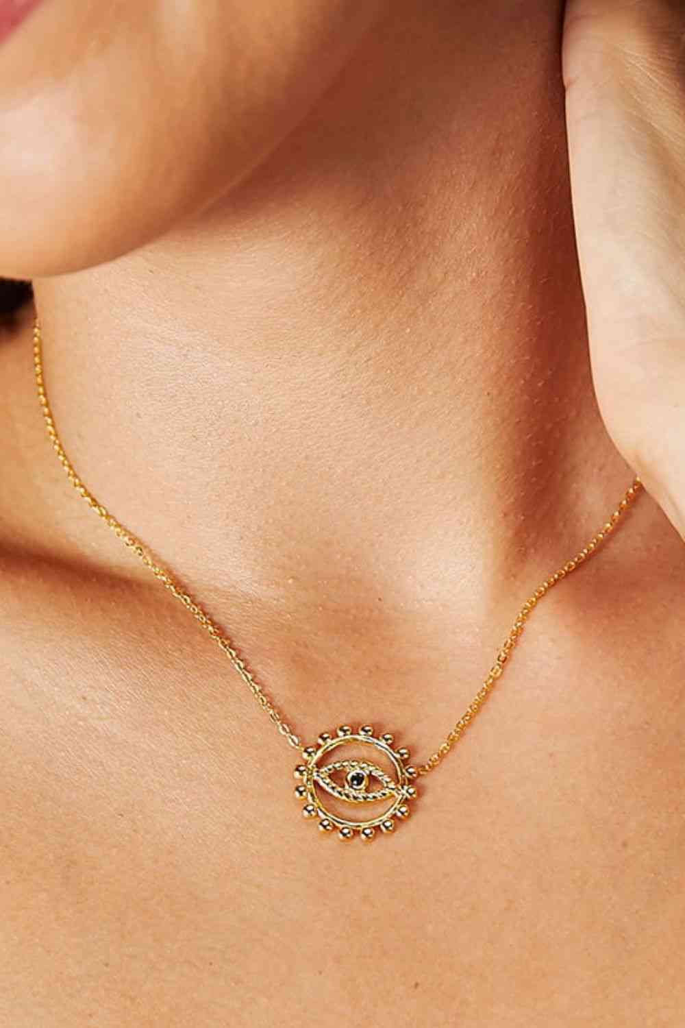 Alyssa - Adored Eye Pendant Necklace