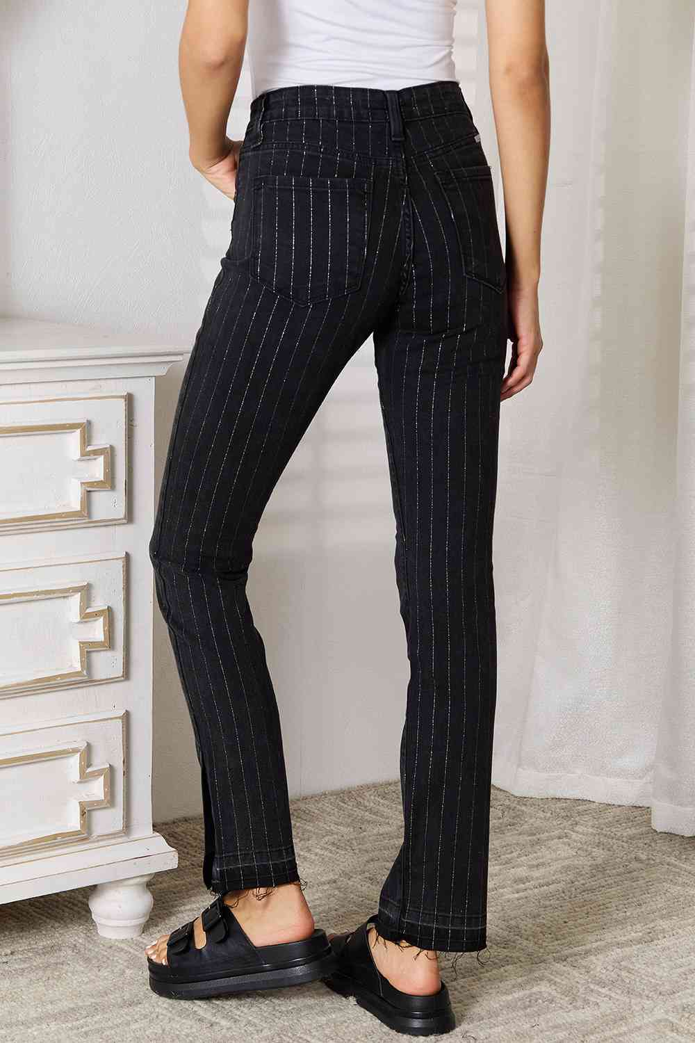 Gussie - Kancan Striped Pants with Pockets