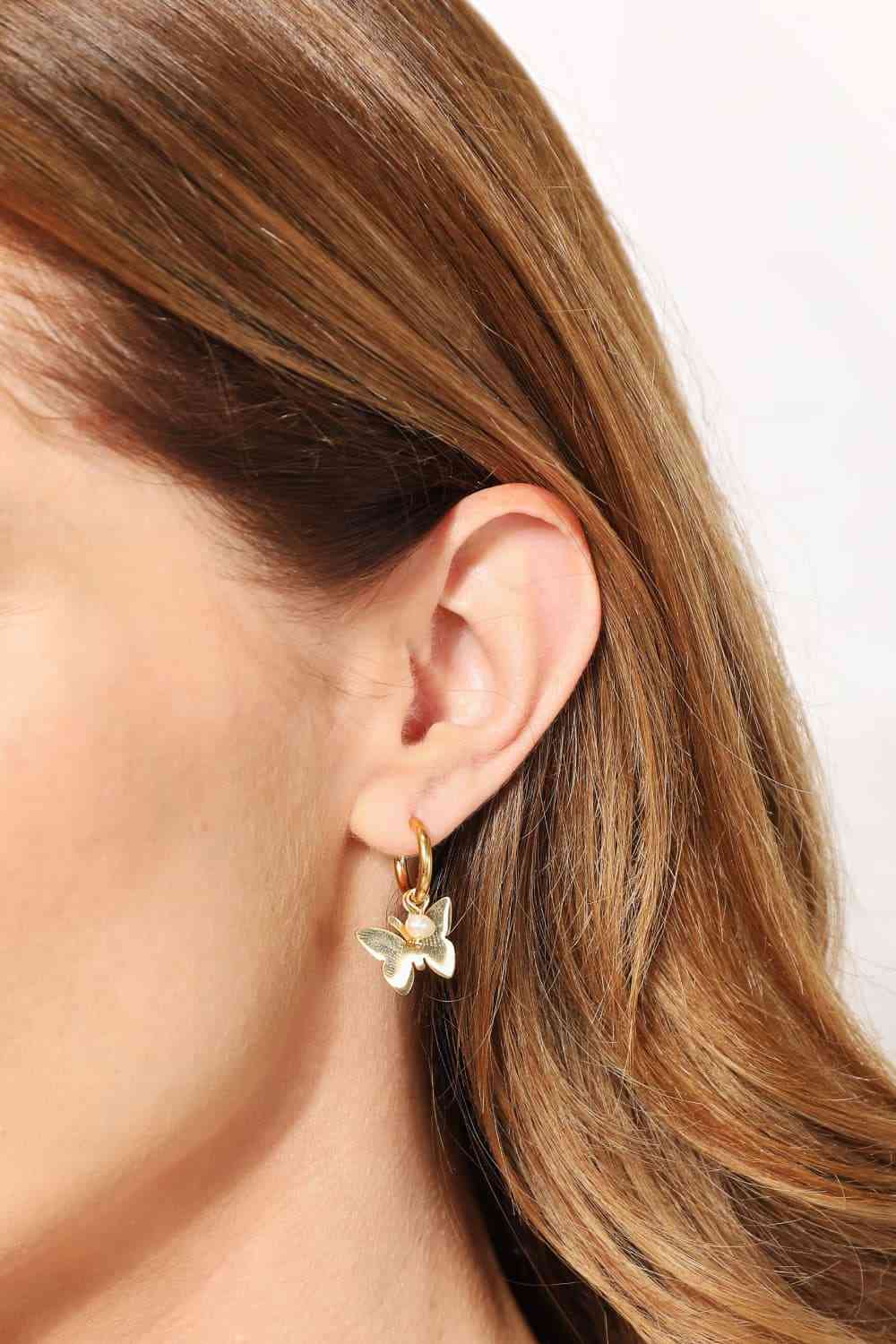 Lianne - Butterfly Stainless Steel Earrings