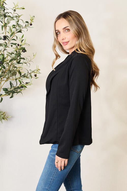 Betsy - Heimish Open Front Long Sleeve Blazer