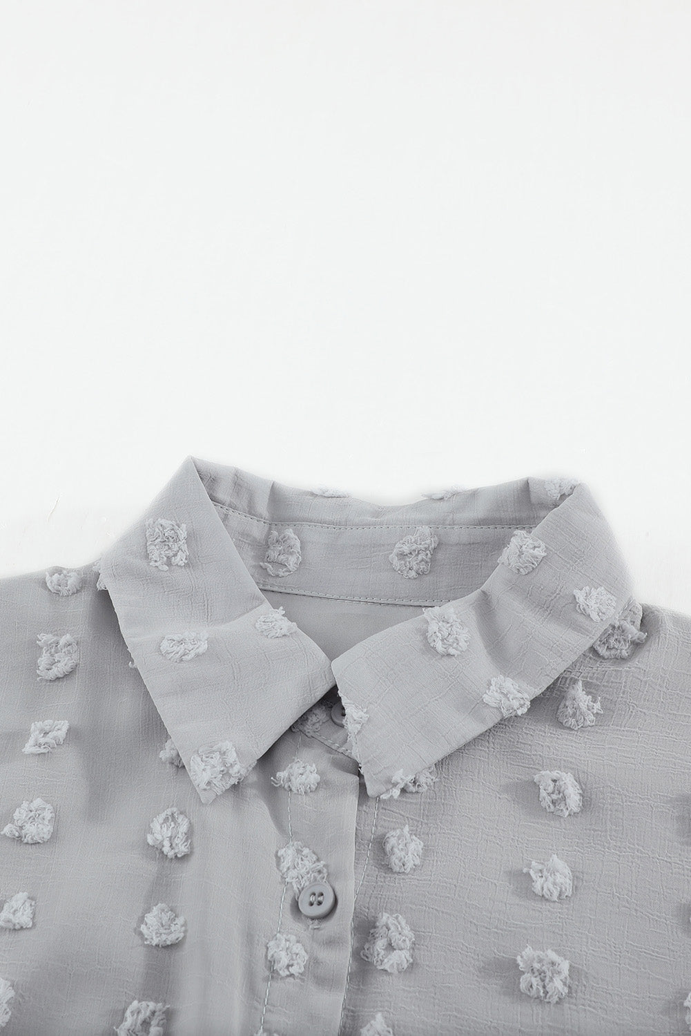 Bryn - Fray Dot Button-Up Shirt