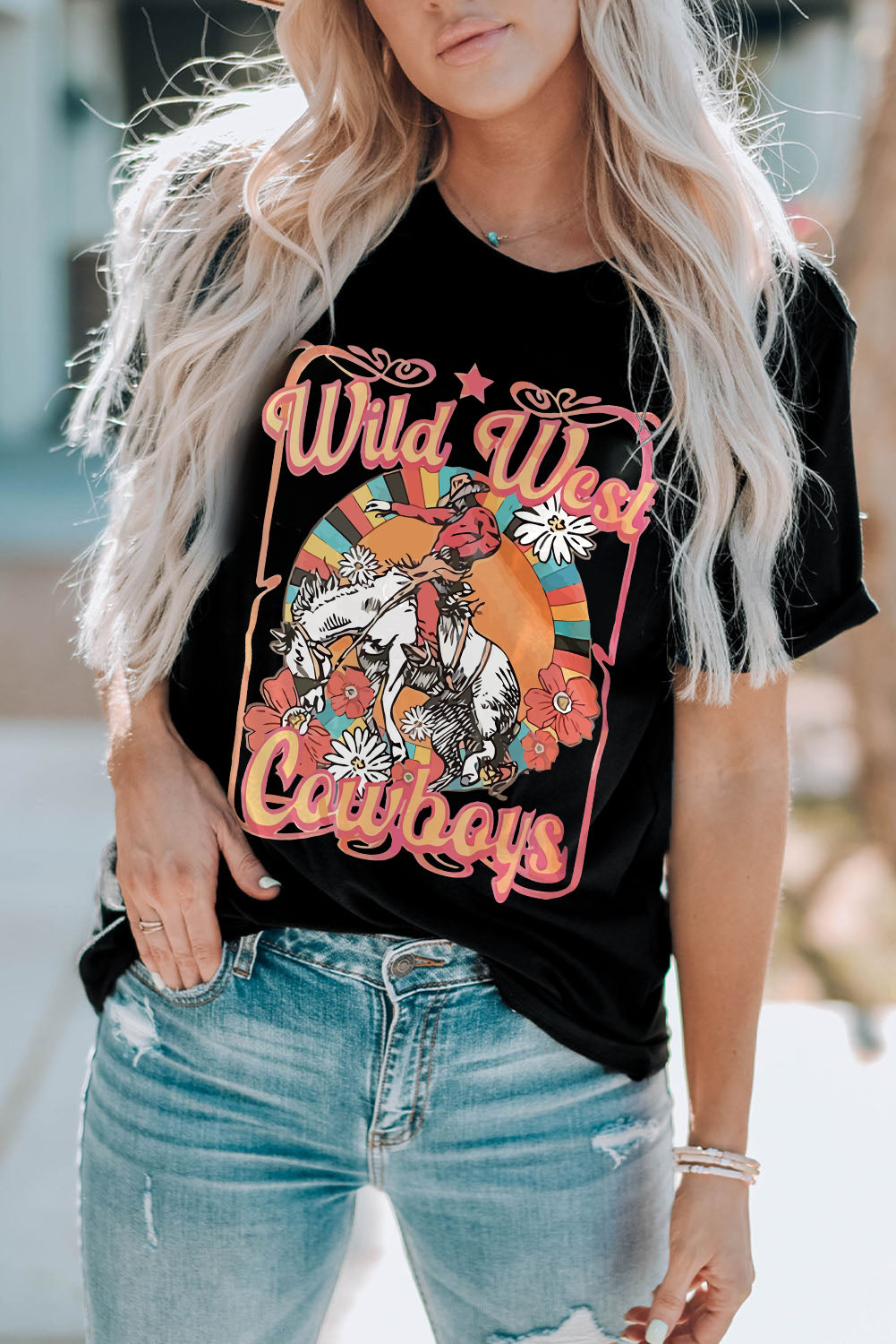 Kyla - Neon Wild West Graphic Tee