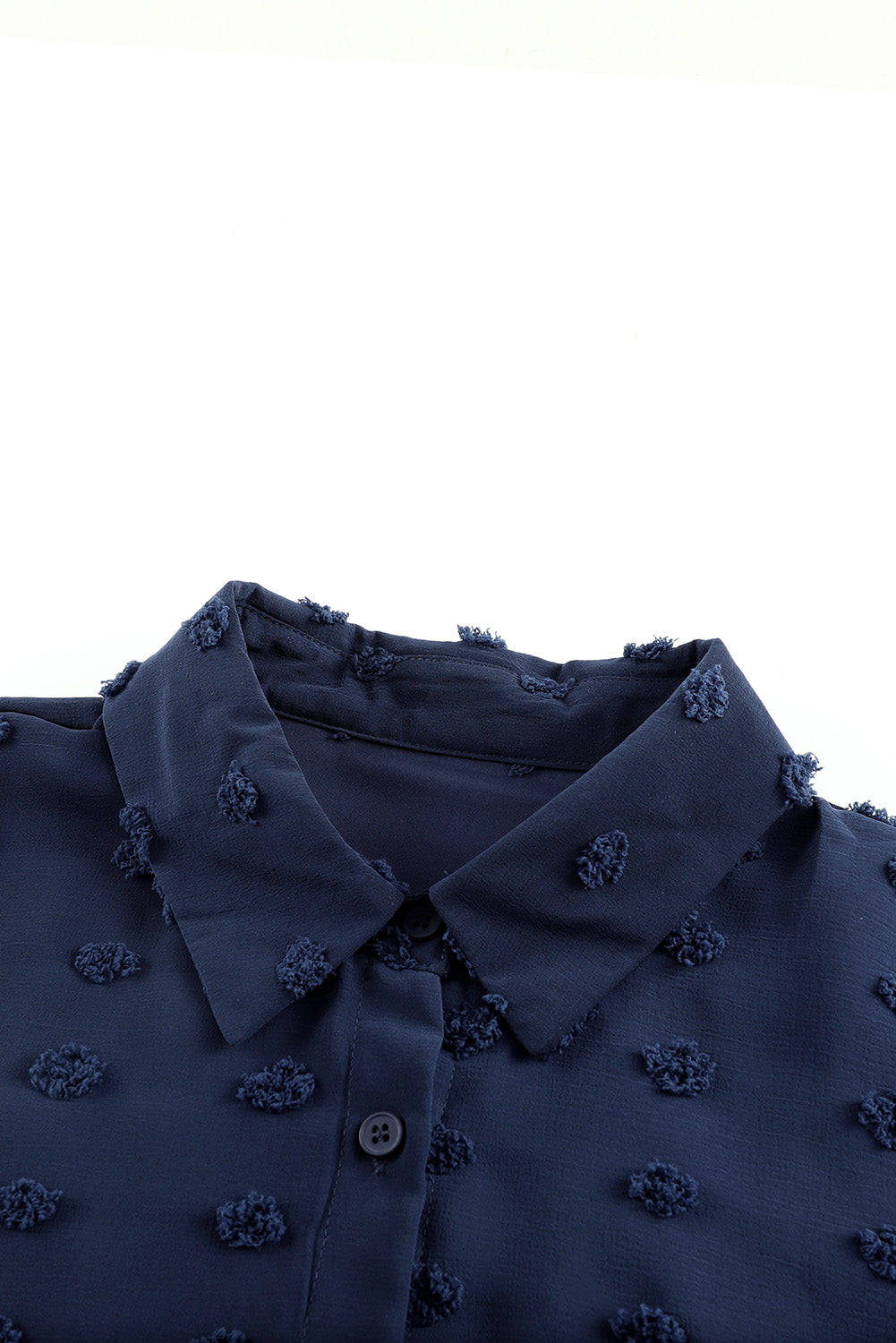 Bryn - Fray Dot Button-Up Shirt